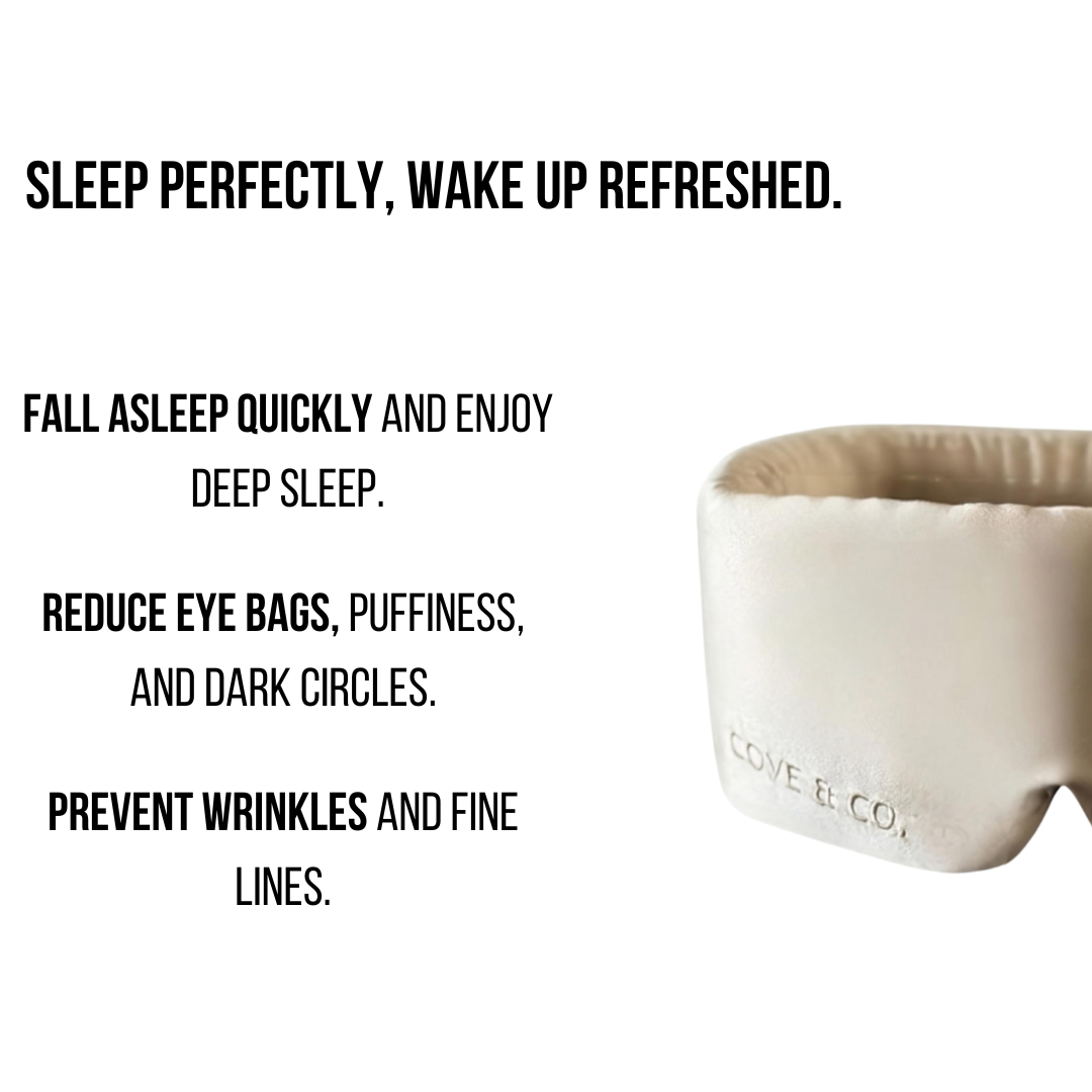 Desert Glow silk sleep mask