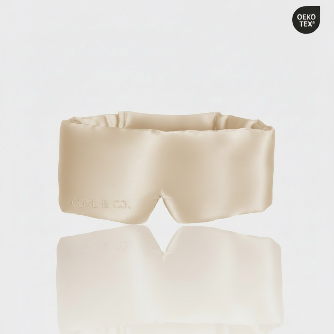 Desert Glow silk sleep mask