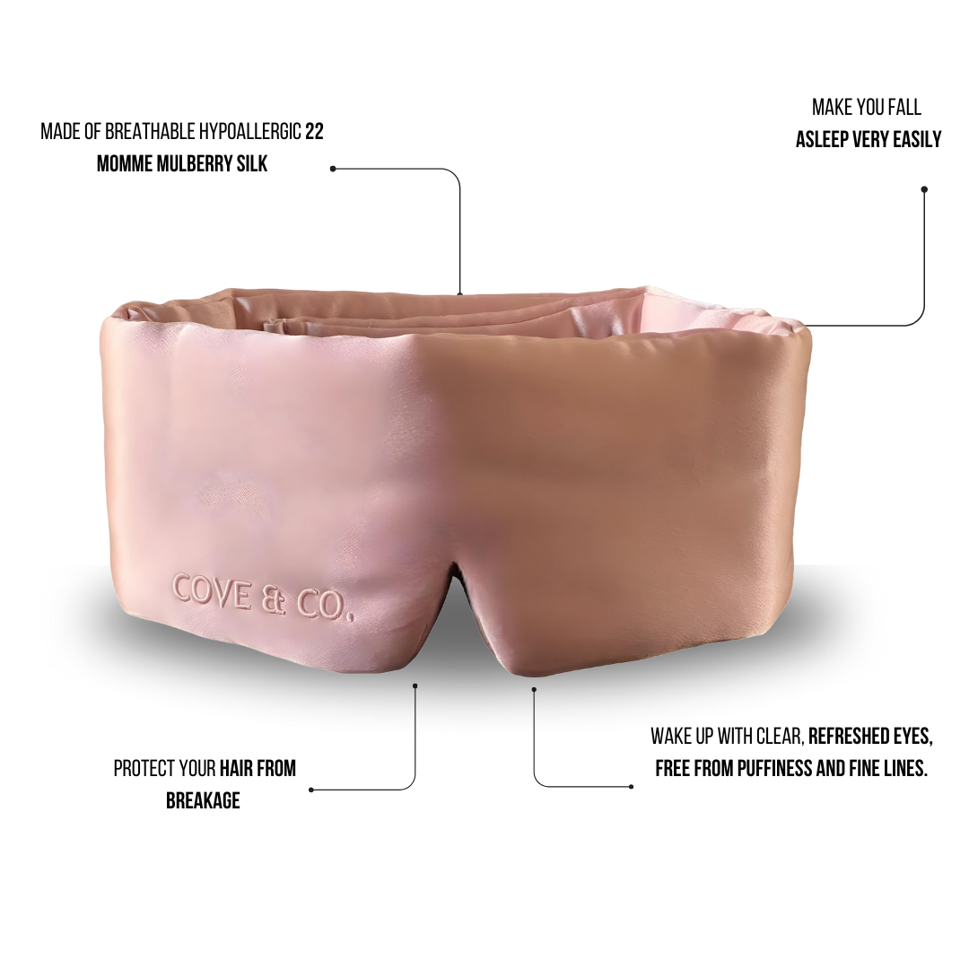 Ruby Rose silk sleep mask