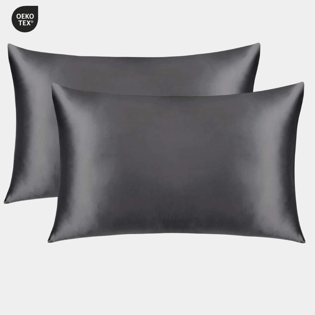Onyx mulberry Silk Pillowcase Duo