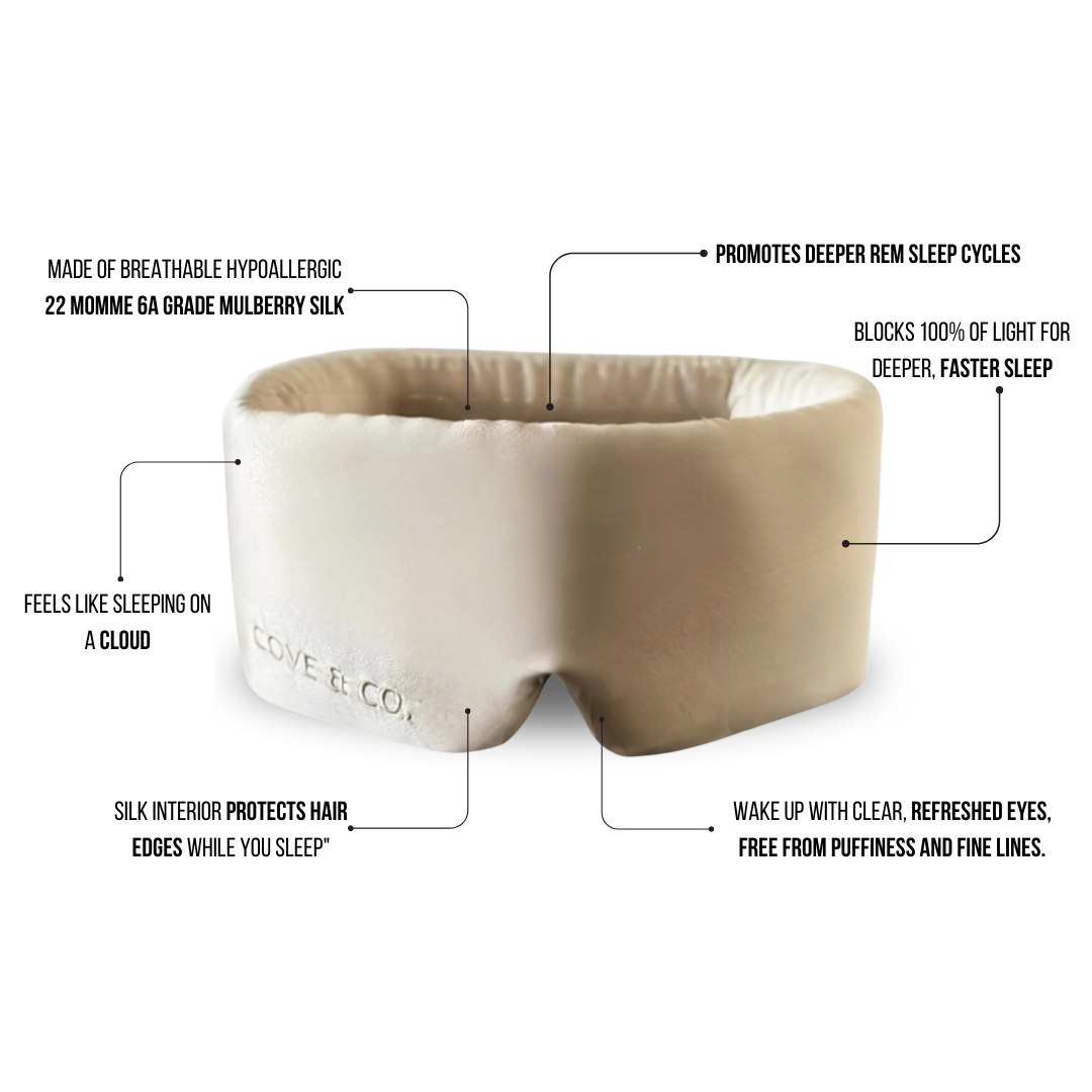 Desert Glow silk sleep mask