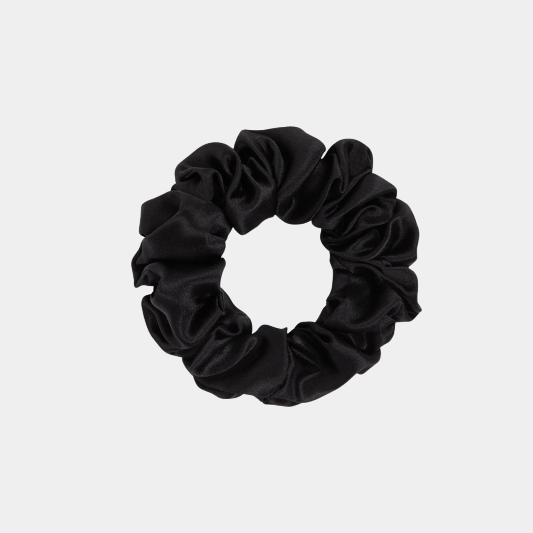 Midnight Silk Scrunchie