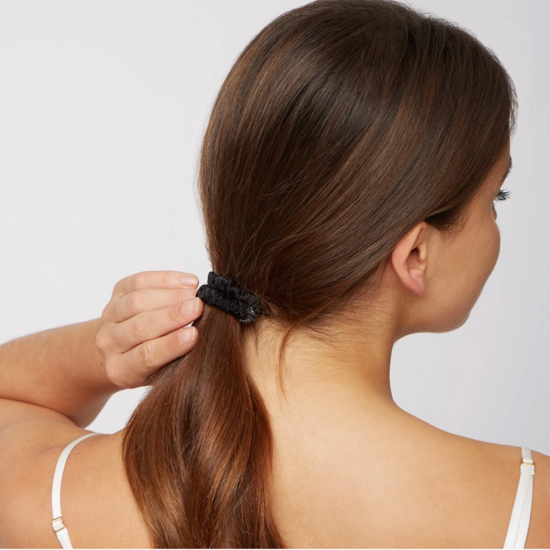 Black Skinny Scrunchie Trio