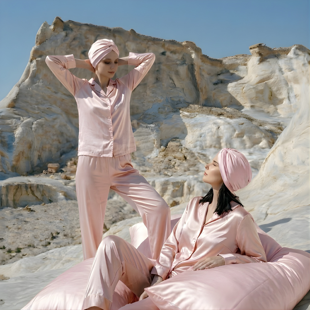 Ruby Rose mulberry silk bonnet