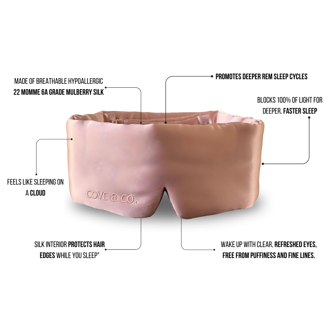 Ruby Rose silk sleep mask