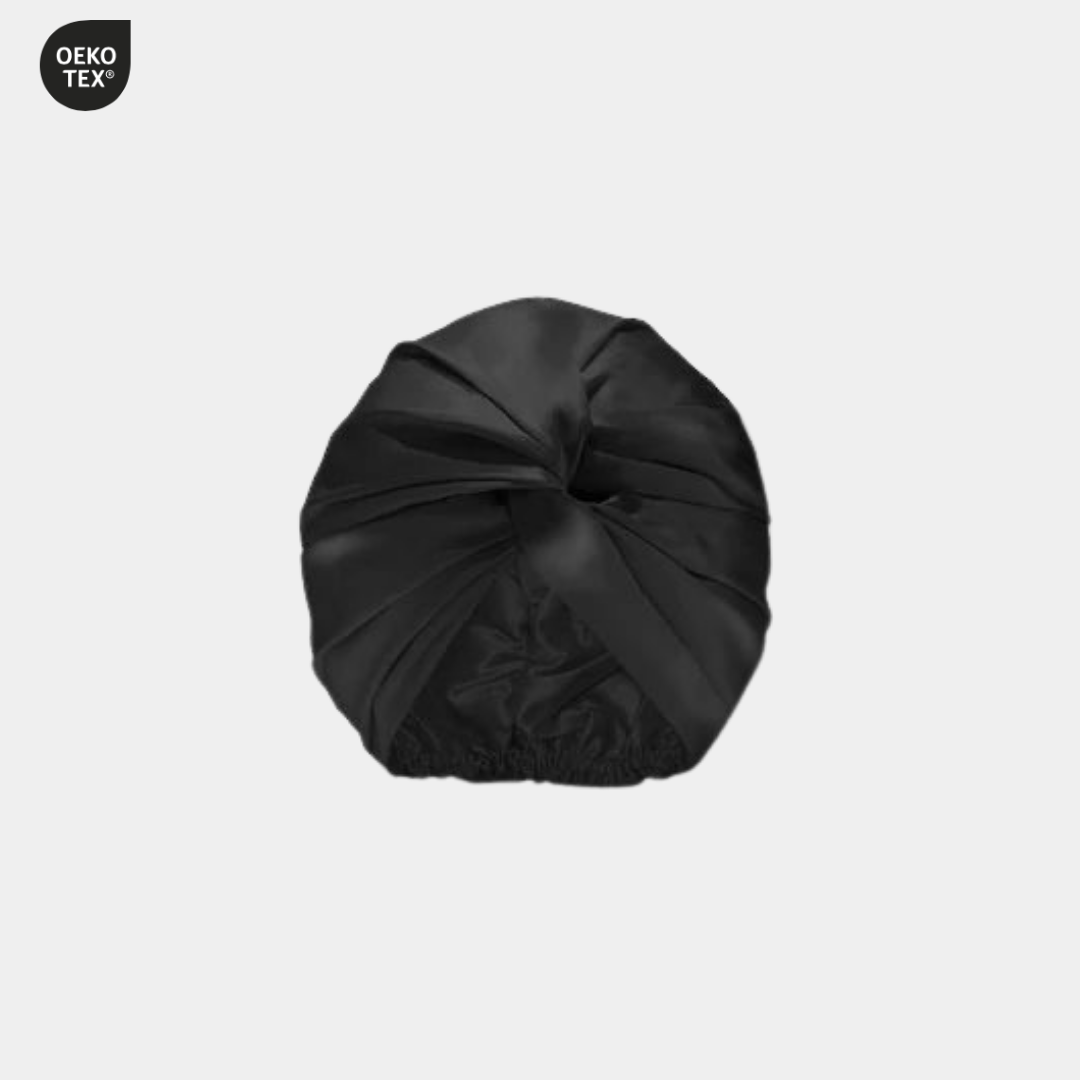 Midnight mulberry silk bonnet