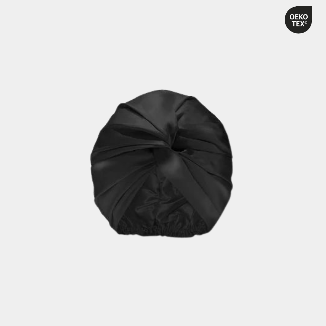 Midnight mulberry silk bonnet