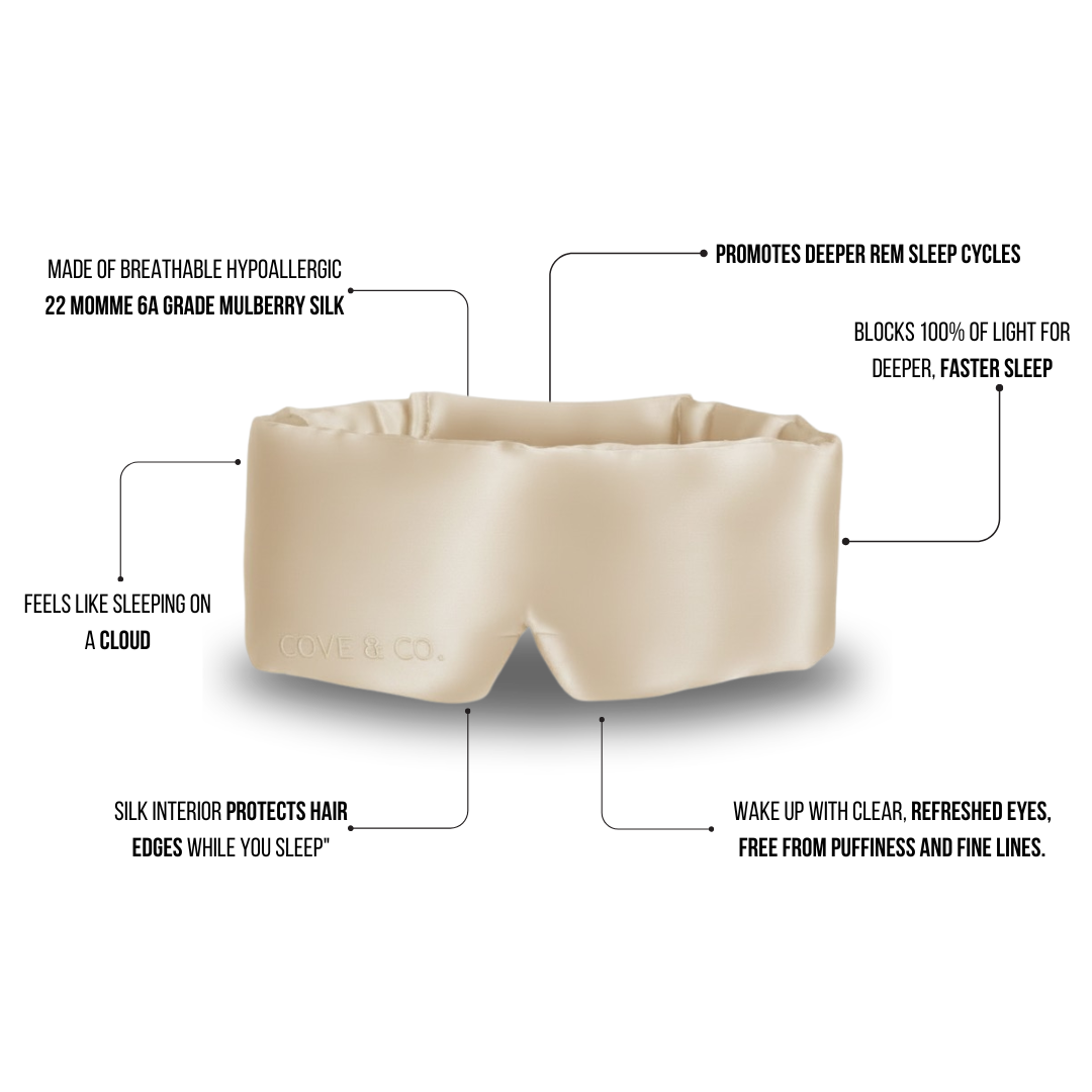 Desert Glow silk sleep mask