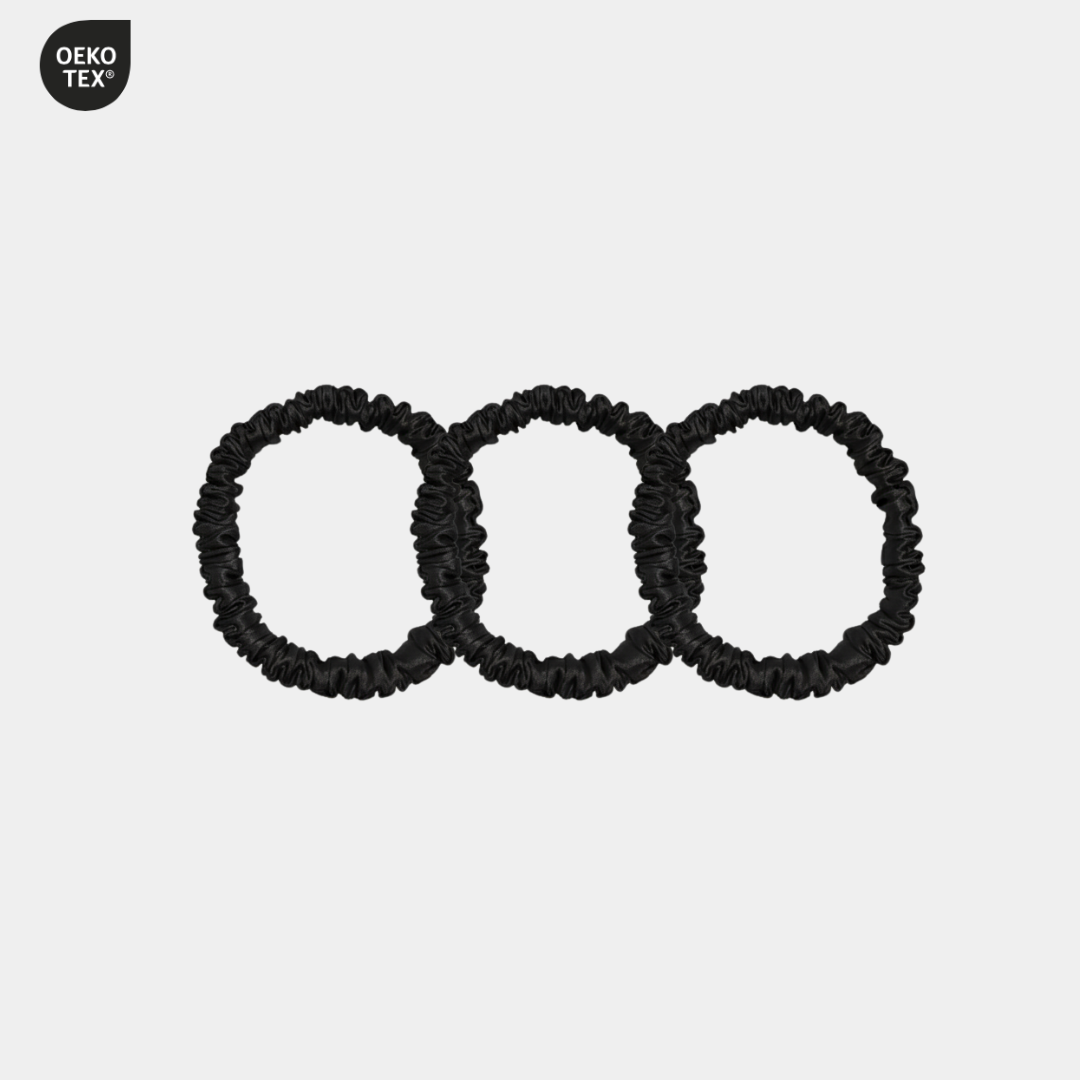 Black Skinny Scrunchie Trio