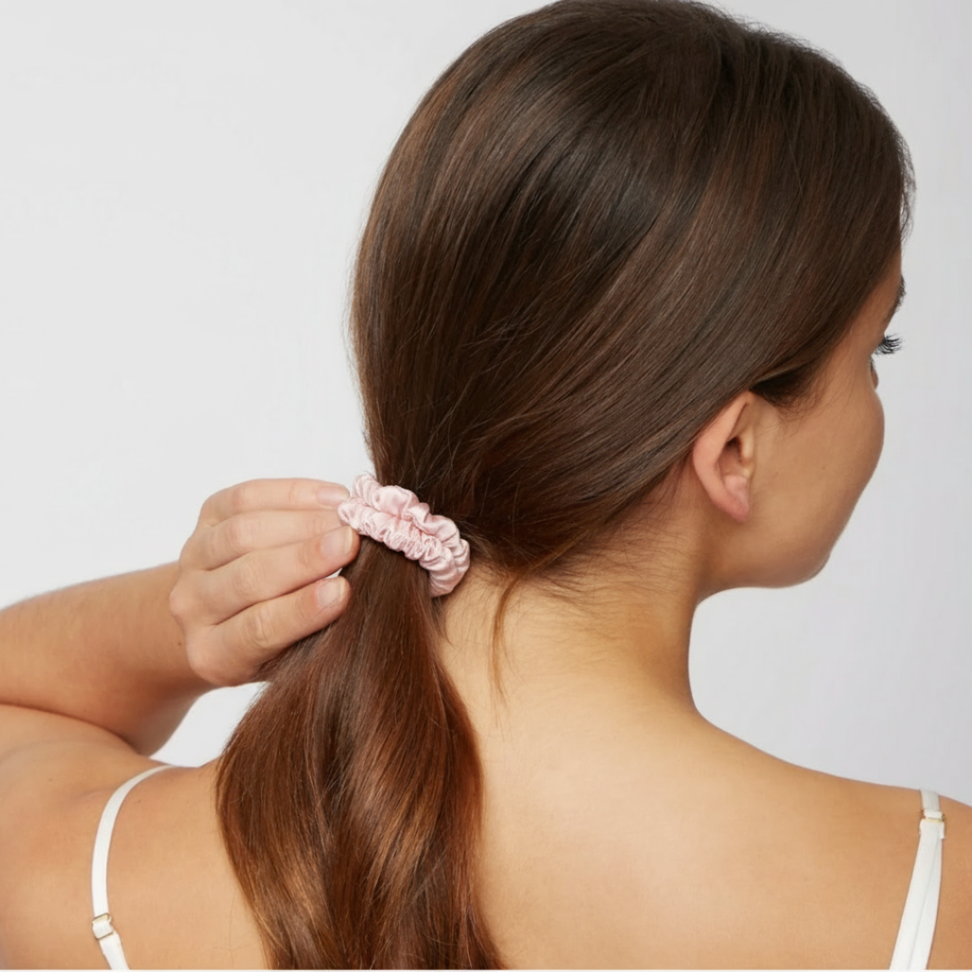 Pink Skinny Scrunchie Trio