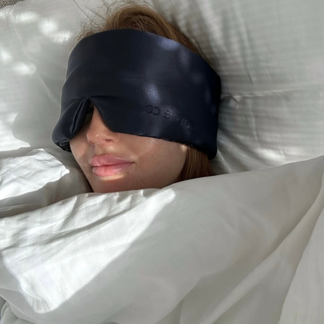 Twilight Blue silk sleep mask