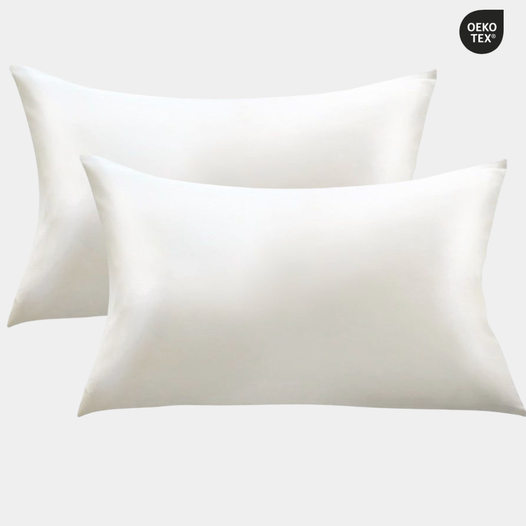 White Swan mulberry silk pillowcase Duo